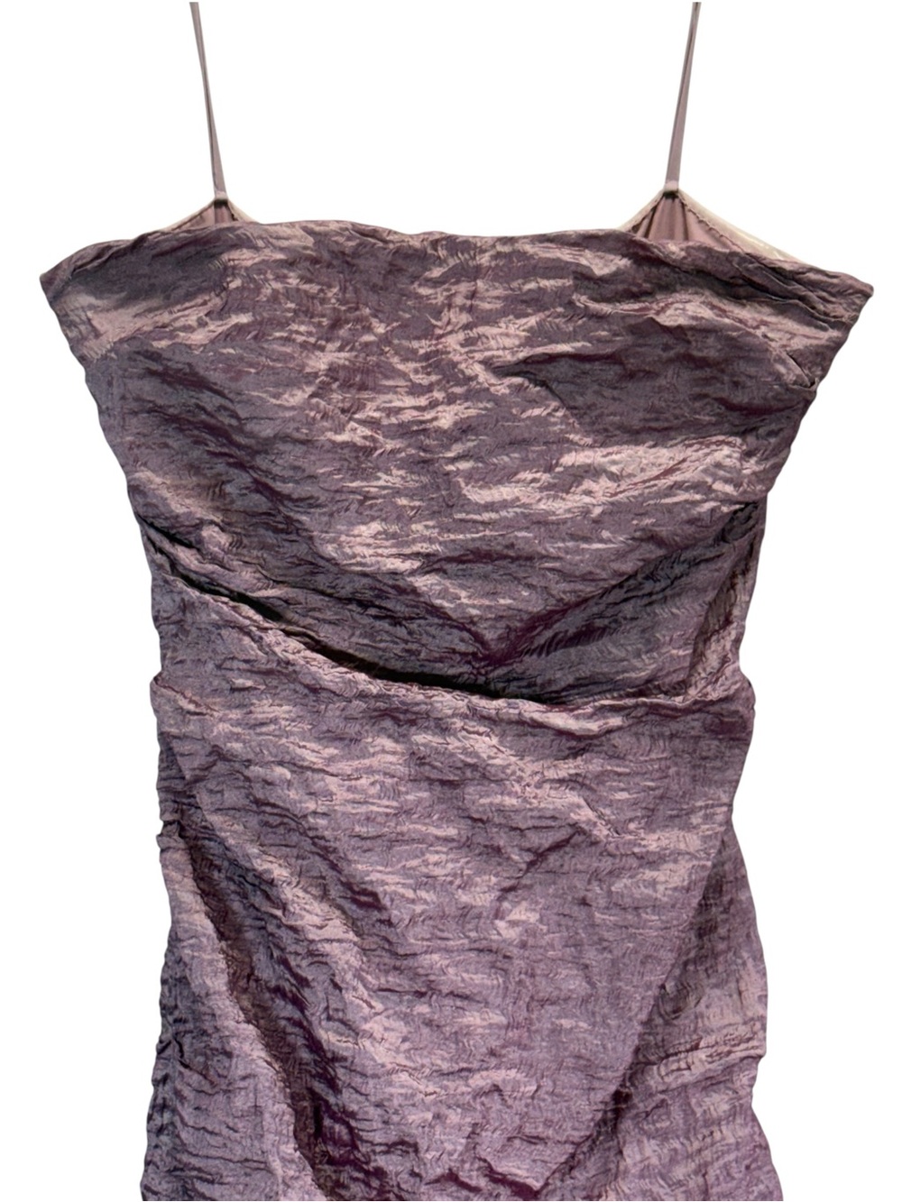 Nicole Miller Vintage Y2K Strapless Metallic Lavendar/Mauve Dress
Size 8 - Picture 4 of 16